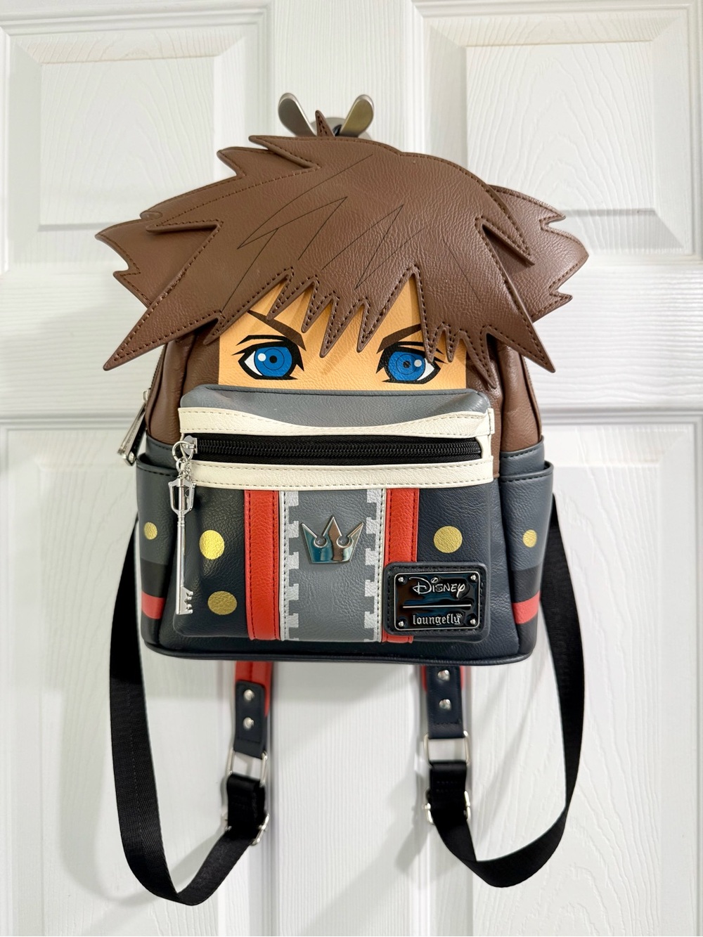 Loungefly Sora Character Mini Backpack — Black, Brown, Red, Cream, Blue